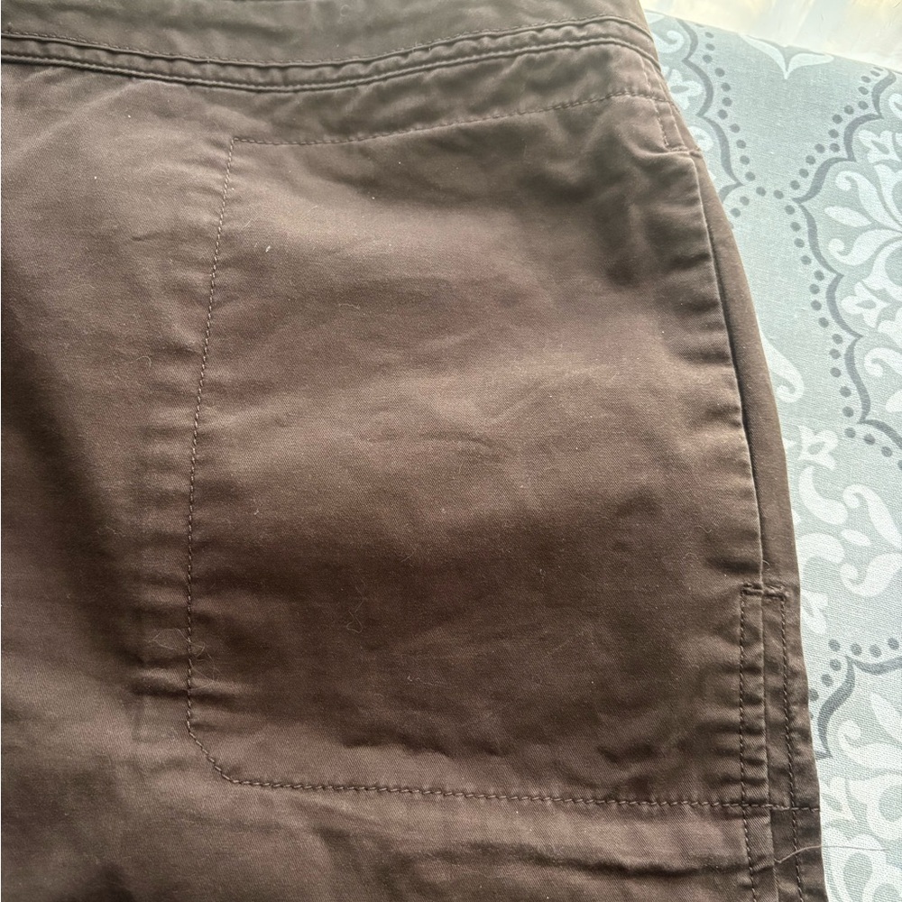 J. Jill Brown Drawstring Cotton Shorts - Picture 7 of 12
